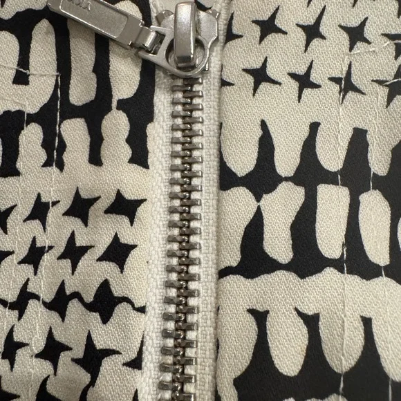 CAbi- Coupe Bomber Jacket Off-White and Black Jacket-Medium - Picture 6 of 10